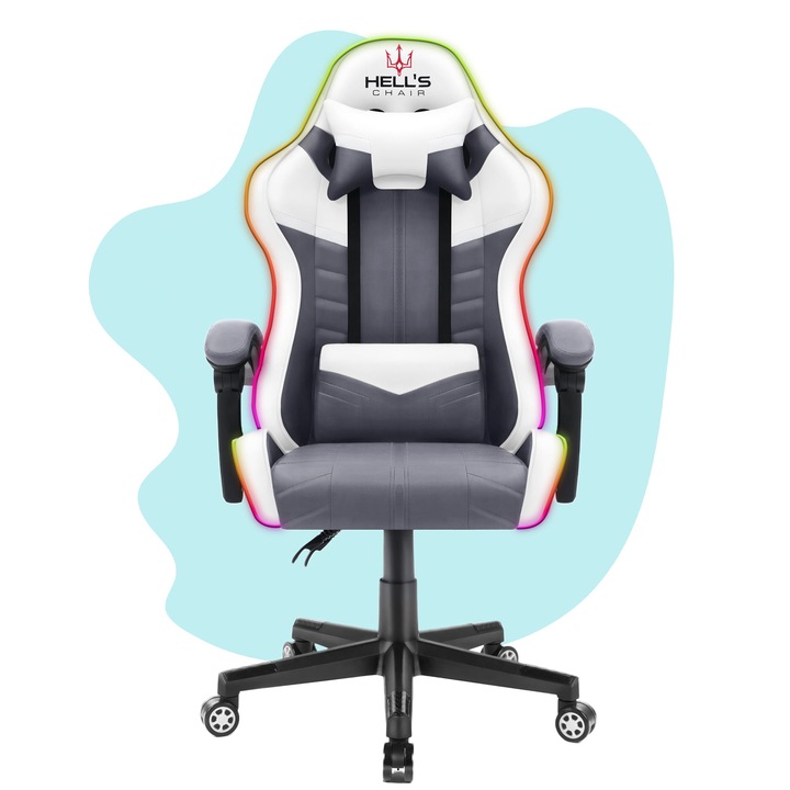 FOTEL GAMINGOWY DLA GRACZA BIUROWY HELL'S