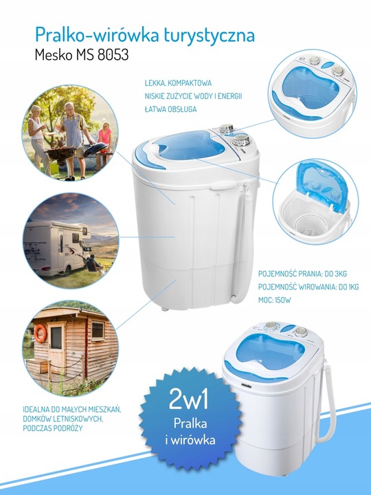 Pralko-wirówka turystyczna MS 8053 (1)