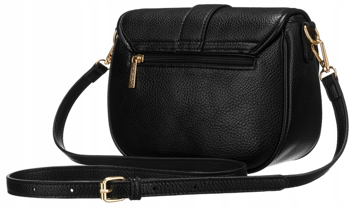 Torebka damska listonoszka PETERSON czarna modna miejska na długim pasku