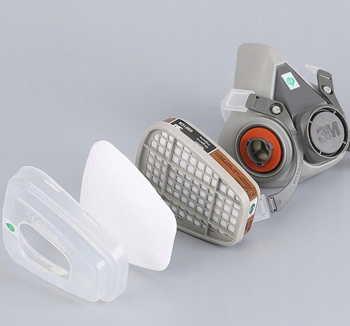 ORYGINALNA Półmaska maska lakiernicza 3M 6200 + ZESTAW FILTRÓW