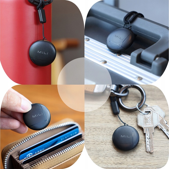 Lokalizator GPS LiTag MiLi IOS APLLE do plecaka kluczy bagażu roweru obroży