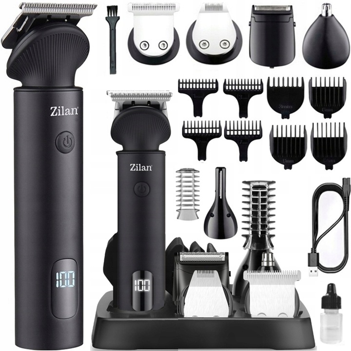 TRYMER GOLARKA STRZYŻENIE GOLENIE BRODY WŁOSÓW BEZPRZEWODOWA XXL USB 16W1