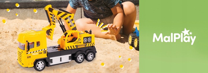 CIĘŻARÓWKA SAMOCHÓD KOPARKA RC ZDALNIE STEROWANY AUTO NA PILOTA DLA DZIECI