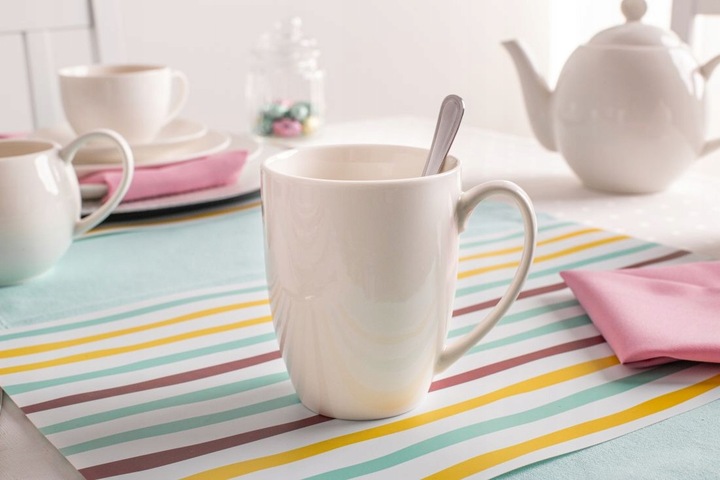 Kubki z uchem do kawy herbaty zestaw kubków 6 szt Altom Design Bella 320 ml