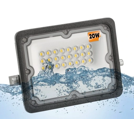 Halogen LED Naświetlacz Reflektor 20W Wodoszczelny Zewnętrzny IP65 PREMIUM