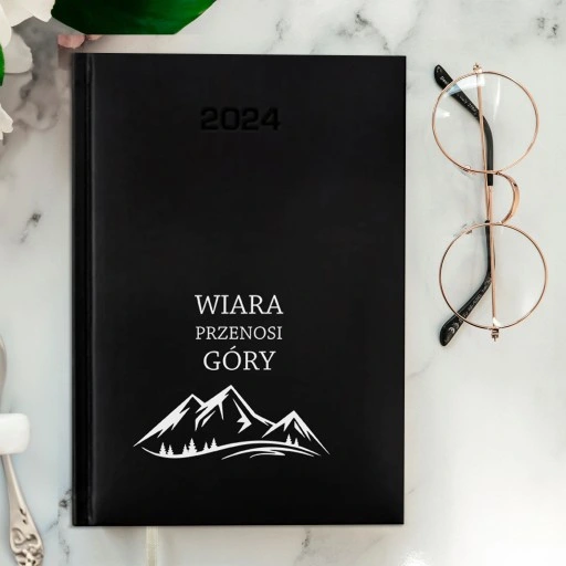 PERSONALIZOWANY KALENDARZ KSIĄŻKOWY PLANER TERMINARZ 2024 A5 NADRUK