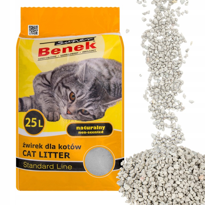 SUPER BENEK Żwirek Naturalny 25L