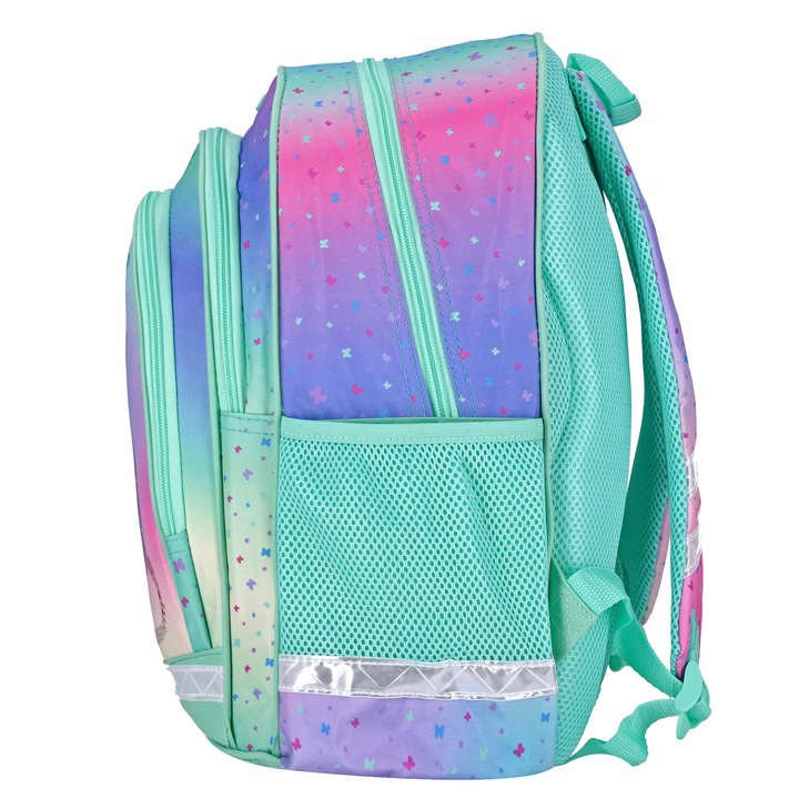 PLECAK SZKOLNY TORNISTER KLASA 1-3 Z KOTKIEM HOLO OMBRE KOT KOTEK KITTY