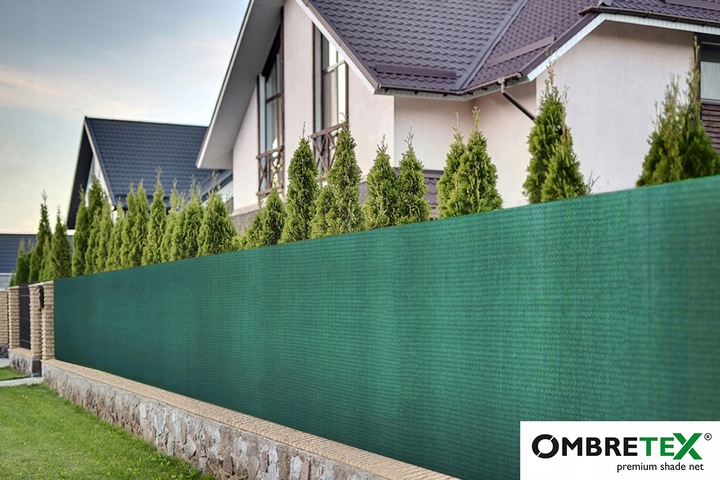 Mata Osłonowa Na Ogrodzenie 1,5x15m 95% Płot Balkon Zielona Siatka Gruba