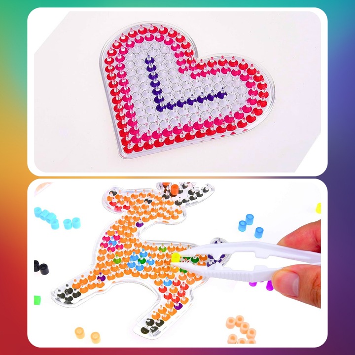 KORALIKI do PRASOWANIA ZESTAW 9000 szt DLA DZIECI SZABLONY WALIZKA PREZENT