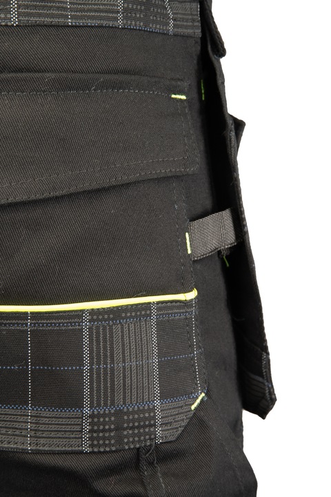 Spodnie robocze monterskie z kieszeniami Stretch Cordura elastan r 28