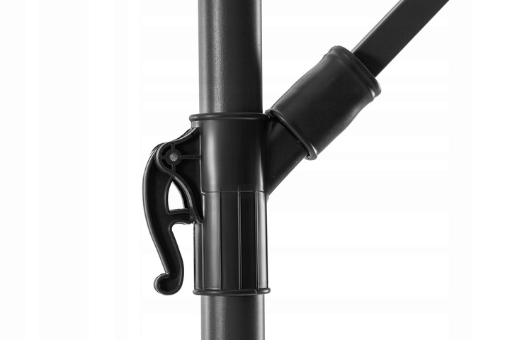 PARASOL OGRODOWY 3.5 M SKŁADANY WERONA DUŻY SZARY