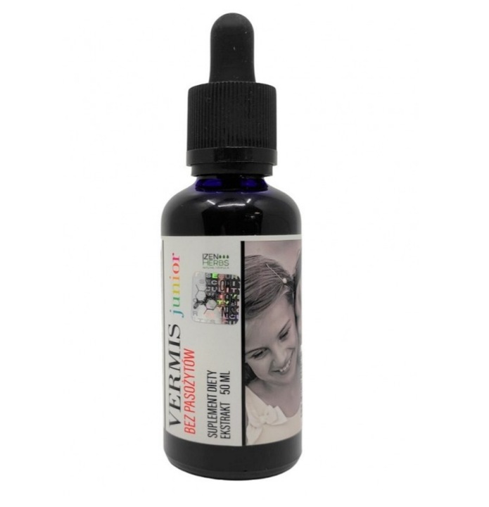 VERMIS JUNIOR ciało bez pasożytów owsiki glisty dla dzieci