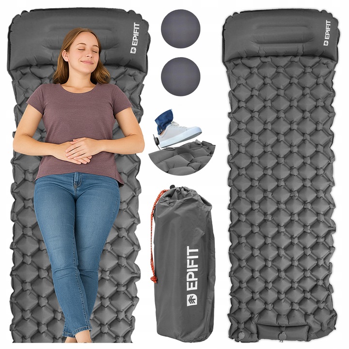 ULTRALEKKI Materac Samopompujący do spania jednoosobowy Karimata Dmuchana