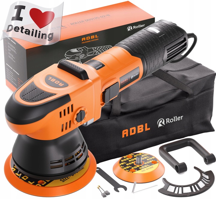 ADBL Roller D09125-02 Maszyna Polerska Polerka Dual Action DA skok 9 mm