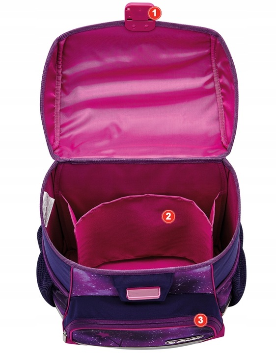 TORNISTER PLECAK HERLITZ LOOP GALAXY PRINCESS 1-3