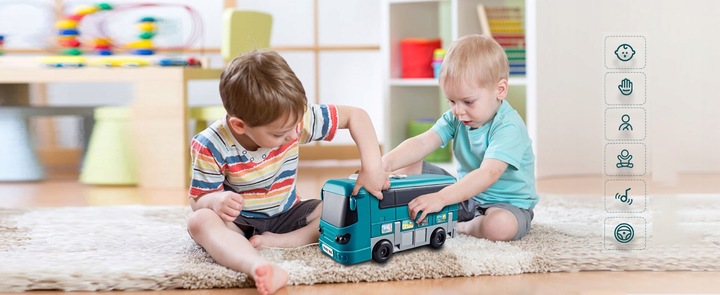 INTERAKTYWNY SAMOCHÓD WBIJAK EDUKACYJNY POJAZD DLA DZIECI Z DŹWIĘKIEM 6M+