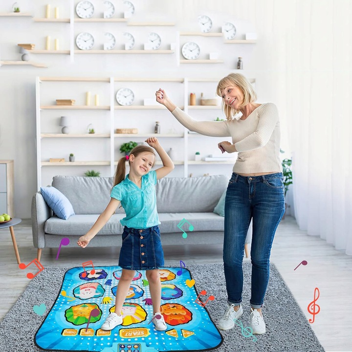 REGULOWANE OBJĘTOŚĆ TANECZNA PAD TANECZNA Z 4 TRYBAMI GRY, BEZ POŚLIZGU