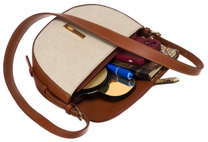 Torebka listonoszka damska Peterson płócienna canvas elegancka na ramię