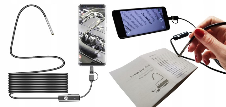 Kamera inspekcyjna AN97-3.9MM HD Android USB-C endoskop