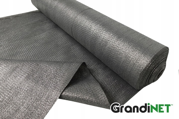 Siatka Maskująca 2x15m 80% Grafitowa Osłona Wiatr Maskująca Ogrodzenie Płot