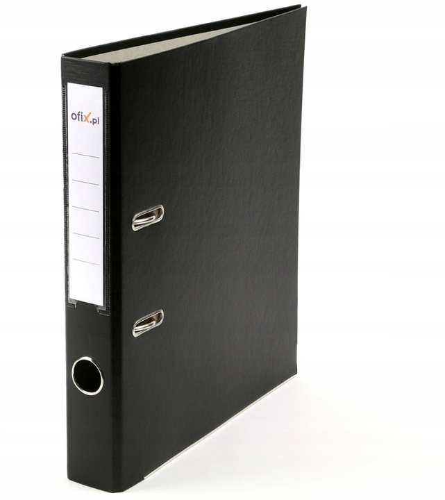 SEGREGATOR A4 50mm WZMOCNIONY OKUTY CZARNY x 5 szt