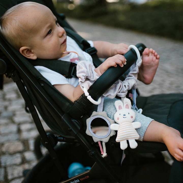 BABYONO EDUKACYJNA ZABAWKA SENSORYCZNA DO WÓZKA ŁÓŻECZKA FOTELIKA NATURE