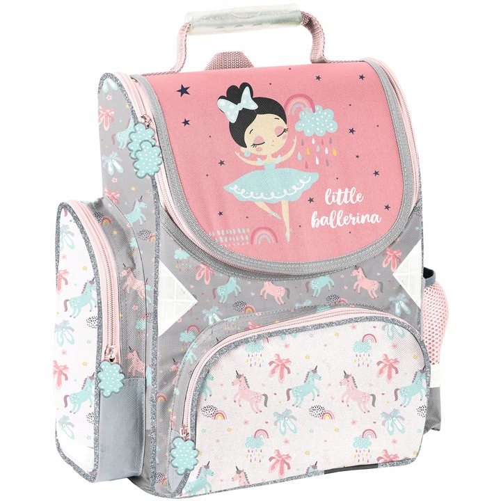 ZESTAW SZKOLNY 5-ELEMENTOWY TORNISTER DZIEWCZĘCY BALERINA BALETNICA PASO