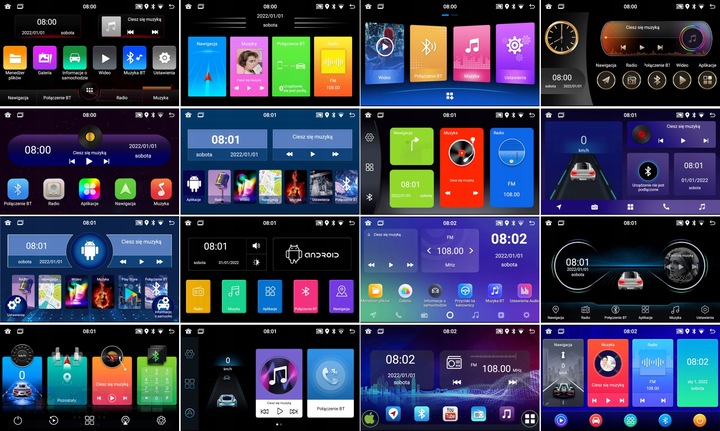 RADIO SAMOCHODOWE 2 DIN WiFi GPS ANDROID BLUETOOTH USB RDS KAMERA COFANIA