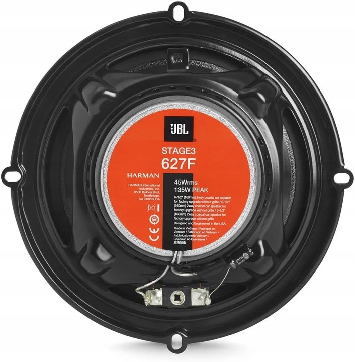 Mocne głośniki samochodowe JBL STAGE3 627F 165mm 16,5cm idealne pod radio