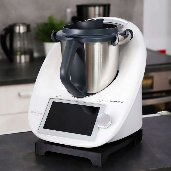 Podstawka deska tacka z kółkami pod Thermomix Termomiks TM5 TM6 CZARNA TSv3