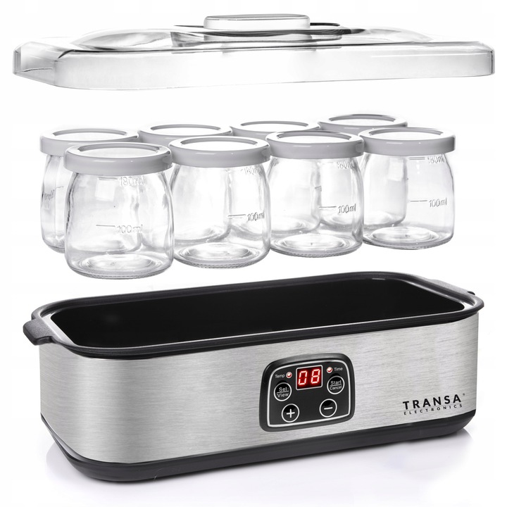 Jogurtownica Transa Electronics YooGo TE-35 srebrna 30 W