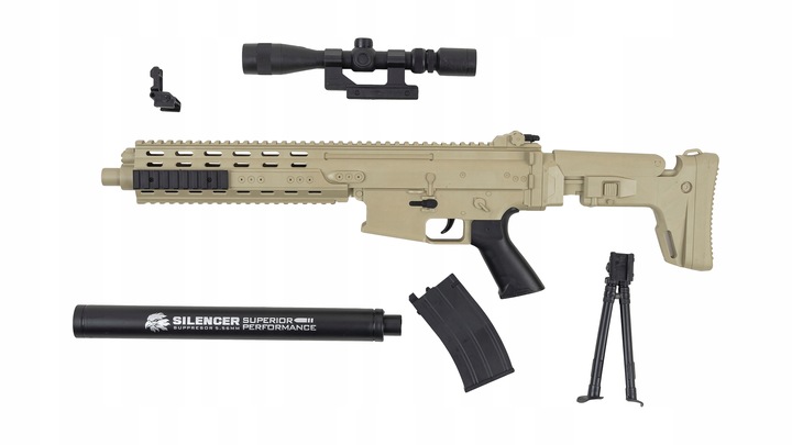 KARABIN NA KULKI SNAJPERSKI MK13 ASG IMITACJA BRONI NA KULKI 6MM REPLIKA