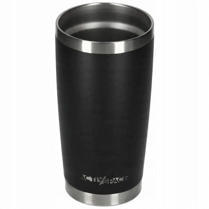 DUŻY KUBEK TERMICZNY 600ML TERMOS NA KAWĘ STALOWY - JAKOŚĆ PREMIUM