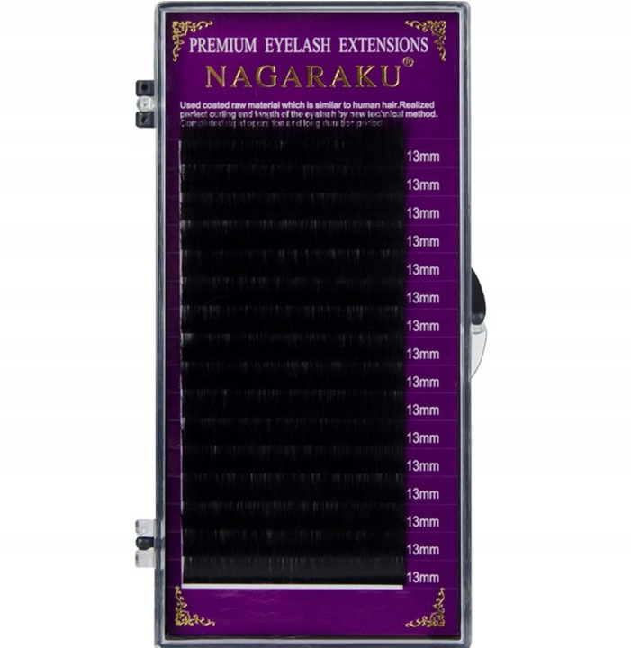 RZĘSY NAGARAKU PREMIUM DŁUGOŚĆ 10MM GRUBOŚĆ 0,5MM