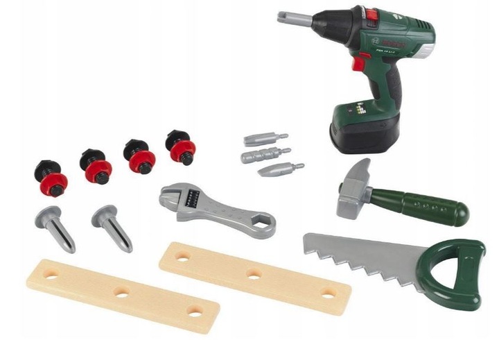 Skrzynka z wkrętarką i narzędziami Bosch Klein