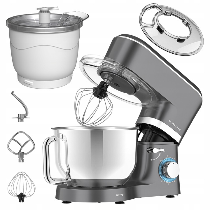 ROBOT KUCHENNY PLANETARNY Vertenz MOC 1900W 4 końcówki+MISA DO LODÓW GRATIS