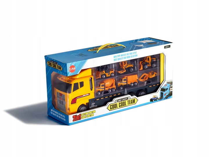 ZABAWKA SAMOCHODY TIR CIĘŻARÓWKA DLA CHŁOPCA 3, 4, 5 LATKA+ NA PREZENT