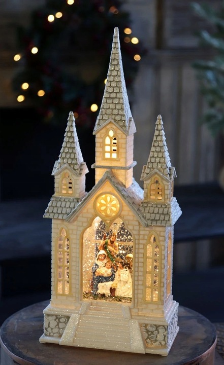 SZOPKA BOŻONARODZENIOWA ŚWIECI GRA KOLĘDA LAMPION pozytywka HURT