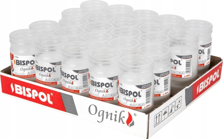 Bispol Wkład Do Zniczy Parafinowy Ognik WP2 Zestaw Długopalny