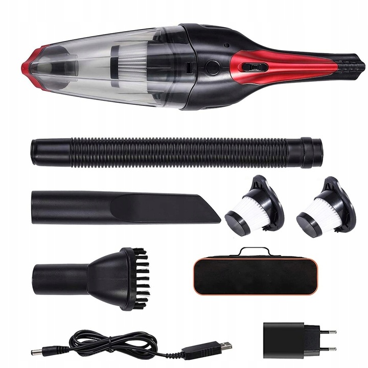 ODKURZACZ PODRĘCZNY BEZPRZEWODOWY MOCNY DO AUTA SAMOCHODOWY 120 W 7200 PA