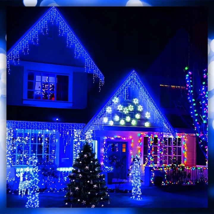 SOPLE LAMPKI CHOINKOWE 300 LED 15,2 M ZEWNĘTRZNE ŚWIĄTECZNE ŚWIATEŁKA FLASH
