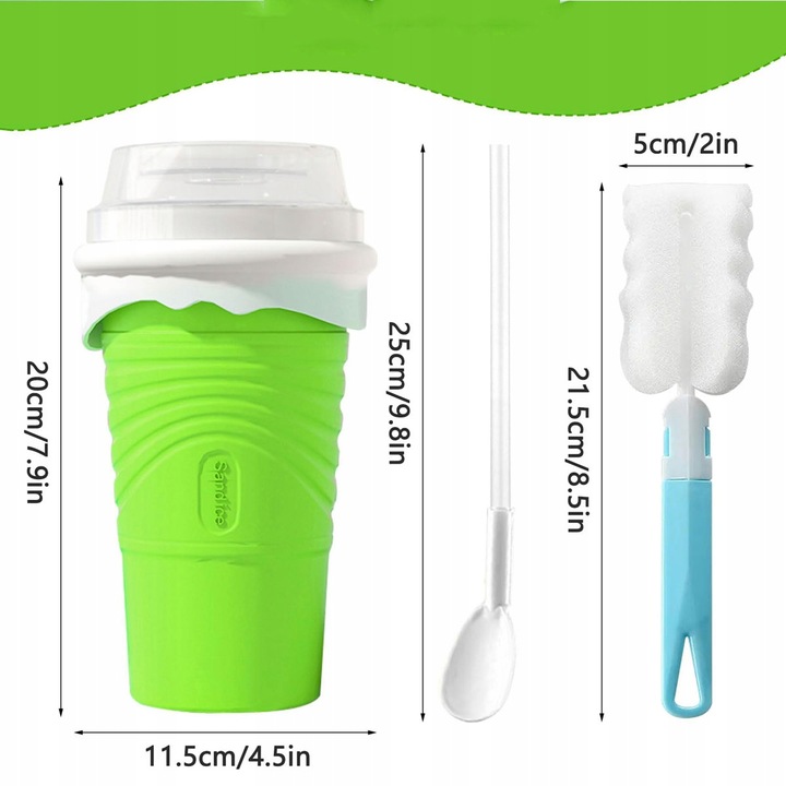 KUBEK DO ROBIENIA LODÓW GRANITY SORBETÓW SLUSHY KOKTAJLI MROŻONYCH 500ML