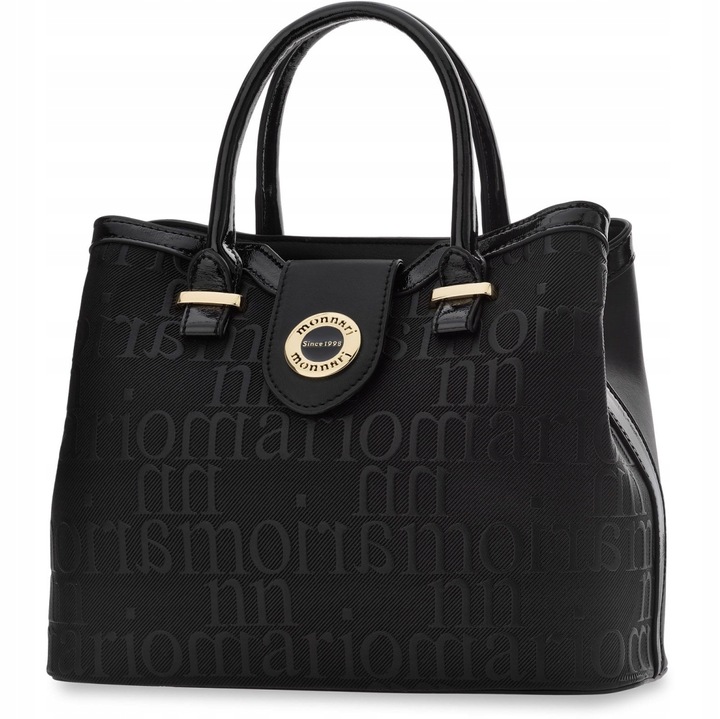 Torebka Damska Czarna Na Ramię Do Ręki Klasyczna Kuferek Prezent Dla Kobiet