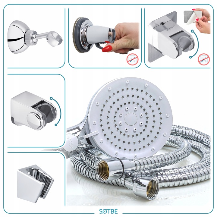 Prysznicowa słuchawka z filtrem bawełnianym SOTBE TIRSO LARK-SOHE-17