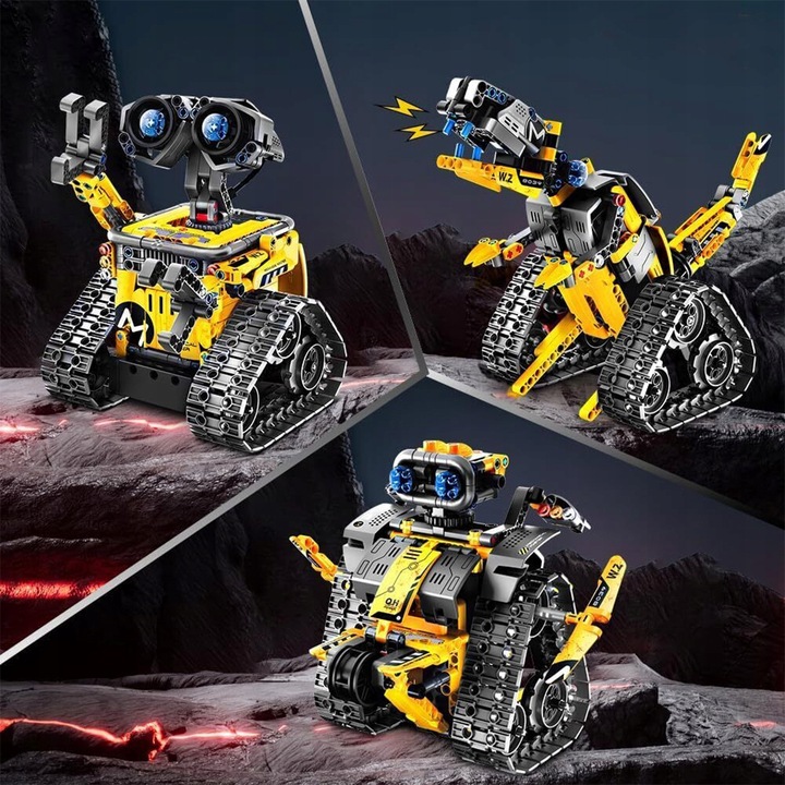 FIGURKA ROBOT WALL E 520 szt KLOCKI - 3w1 PROGRAMOWALNY RC ROBOT