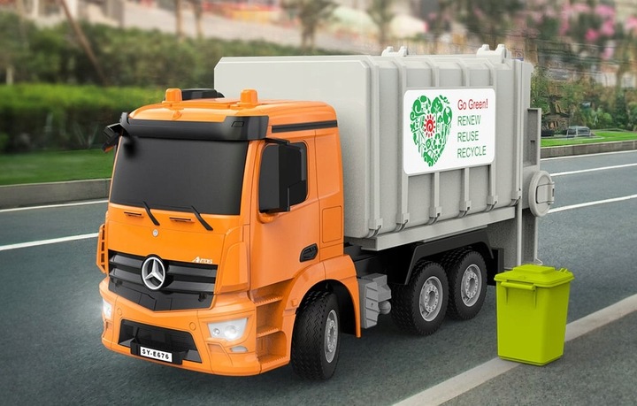 Double Eagle Śmieciarka Ciężarówka Auto Zdalnie Sterowane Na Pilot Prezent