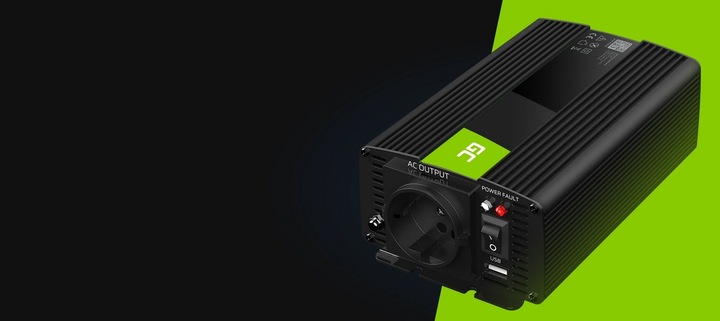 PRZETWORNICA SAMOCHODOWA GREEN CELL 12V 600W SINUS