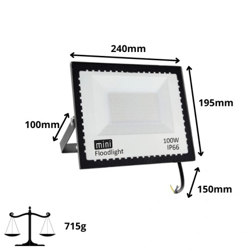 HALOGEN LED 100W NAŚWIETLACZ SLIM ZEWNĘTRZNY ROBOCZY OSZCZĘDNY DO MAGAZYNU