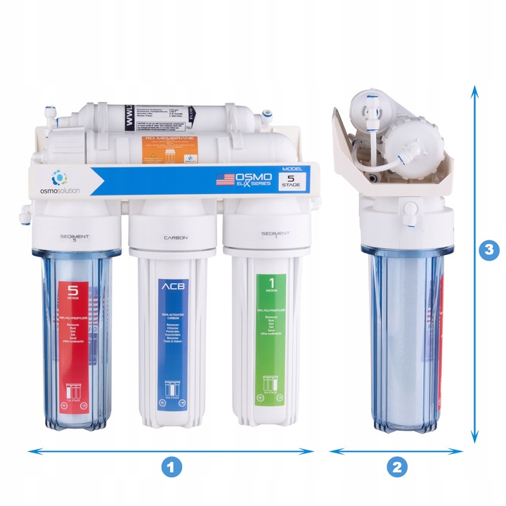 FILTR DO WODY RO5 ODWRÓCONA OSMOZA 75 GPD VONTRON
